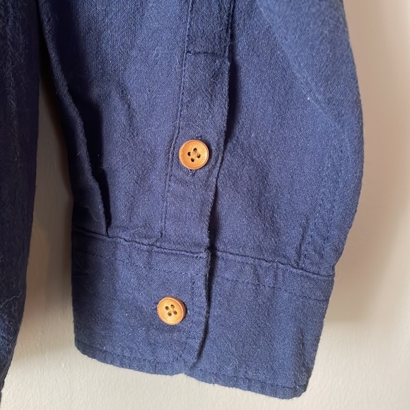 Mandarin collar casual button down - Picture 3 of 4